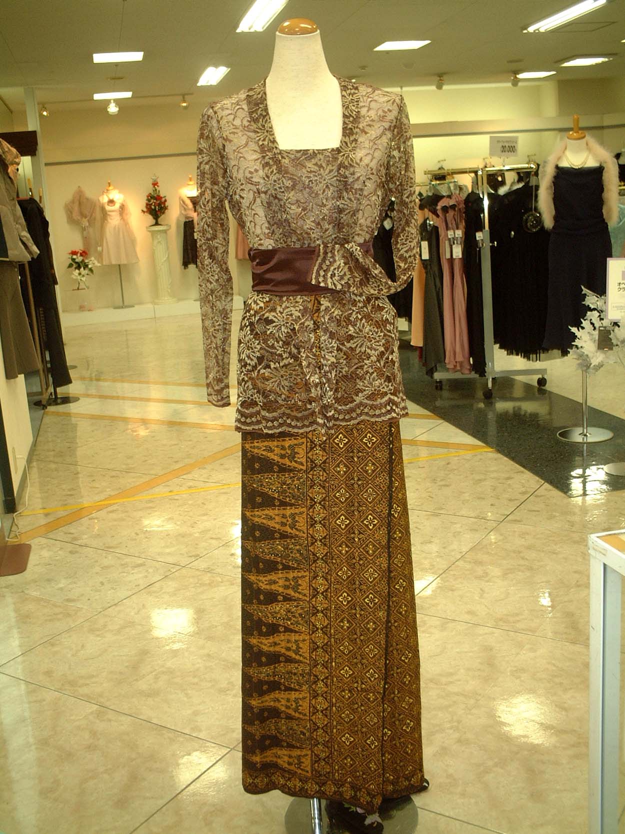 インドネシア民族衣装クバヤセット9-4143
